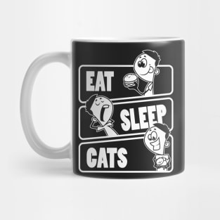 Eat Sleep Cats - Cat lover gift product Mug